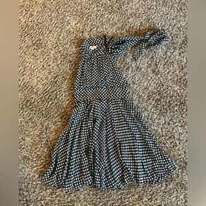 NWT $395 MILLY Of New York 100% silk polka dot DRESS Nordstrom 6 CHURCH EASTER